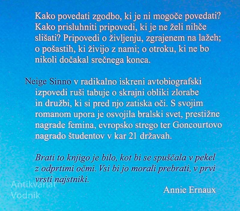 ŽALOSTNI TIGER, Neige Sinno