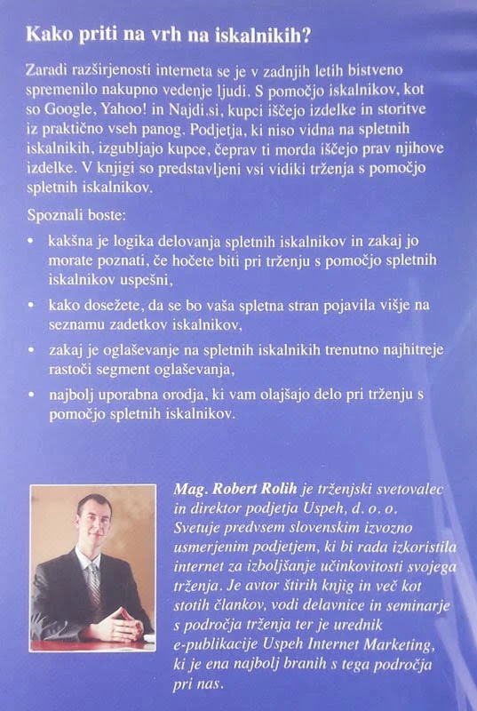 TRŽENJE S POMOČJO SPLETNIH ISKALNIKOV, mag. Robert Rolih