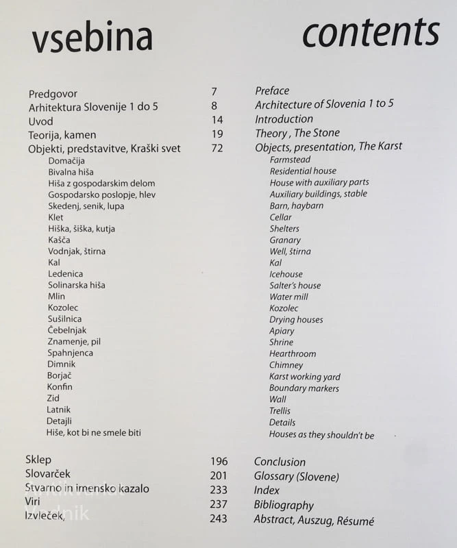 ARHITEKTURA SLOVENIJE 5: VERNAKULARNA ARHITEKTURA, KRAŠKI DEL, B. Juvanec