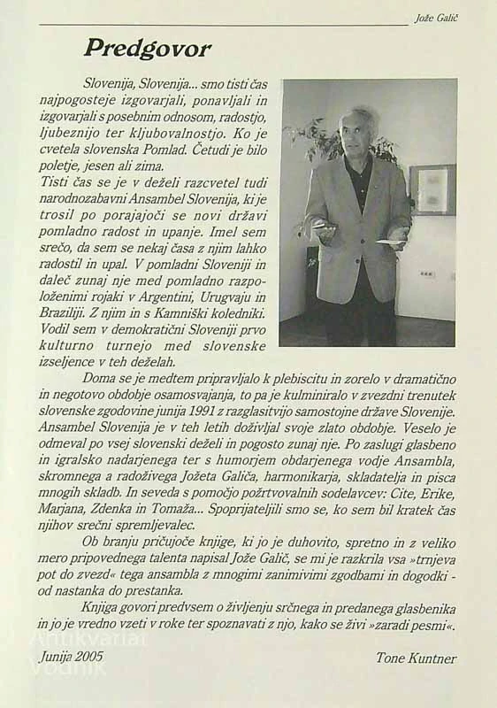 ZARADI PESMI, Jože Galič