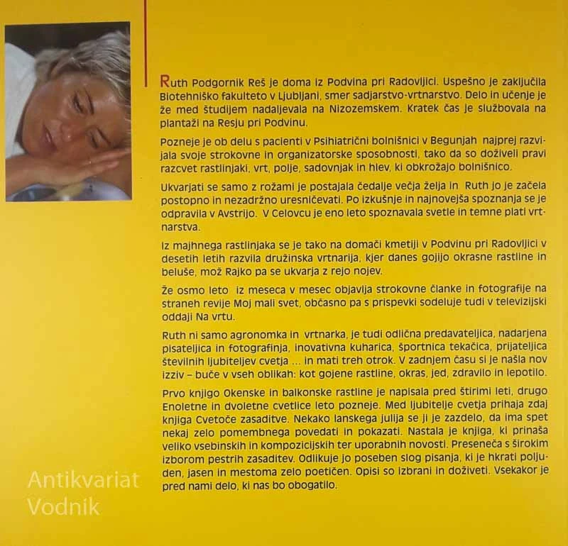 CVETOČE ZASADITVE, Ruth Podgornik Reš