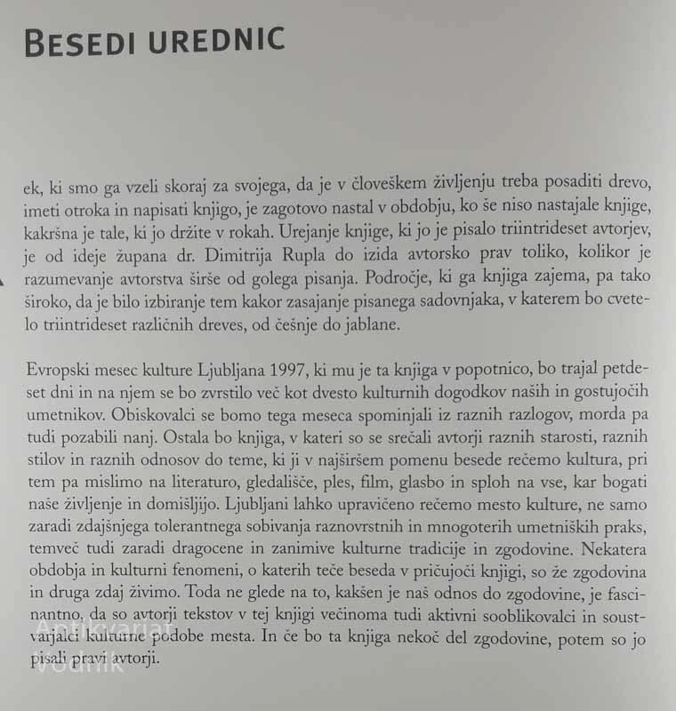 LJUBLJANA MESTO KULTURE