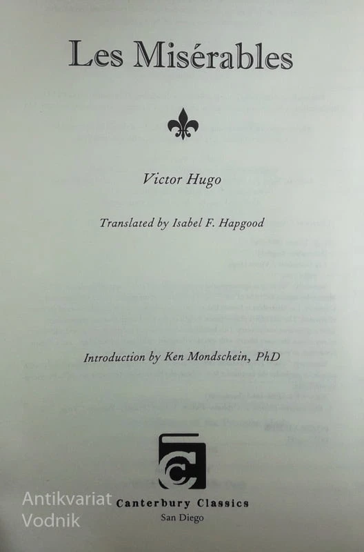 LES MISÉRABLES, Victor Hugo
