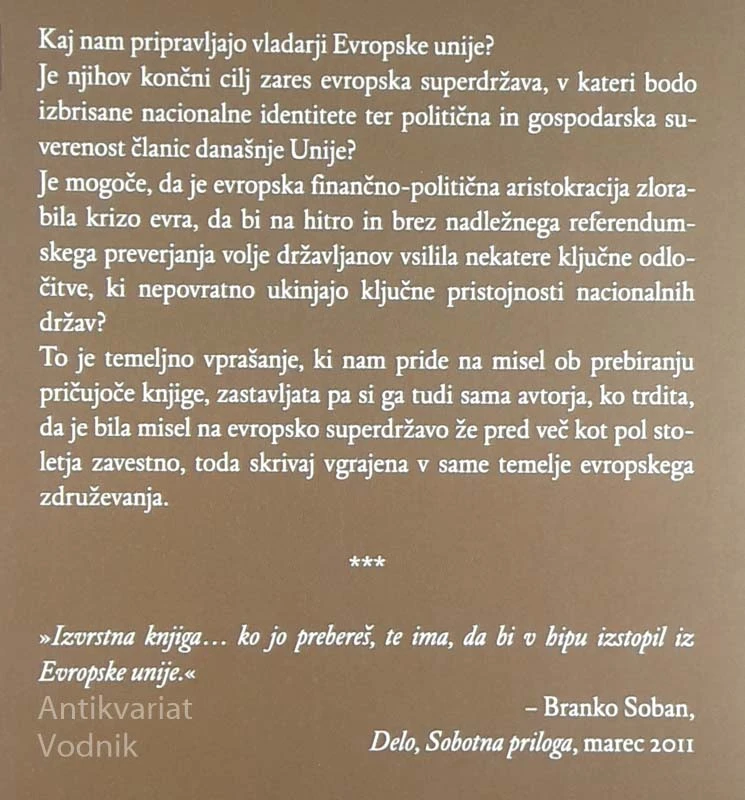 UKRADENA EVROPA, David Craig in Matthew Elliott