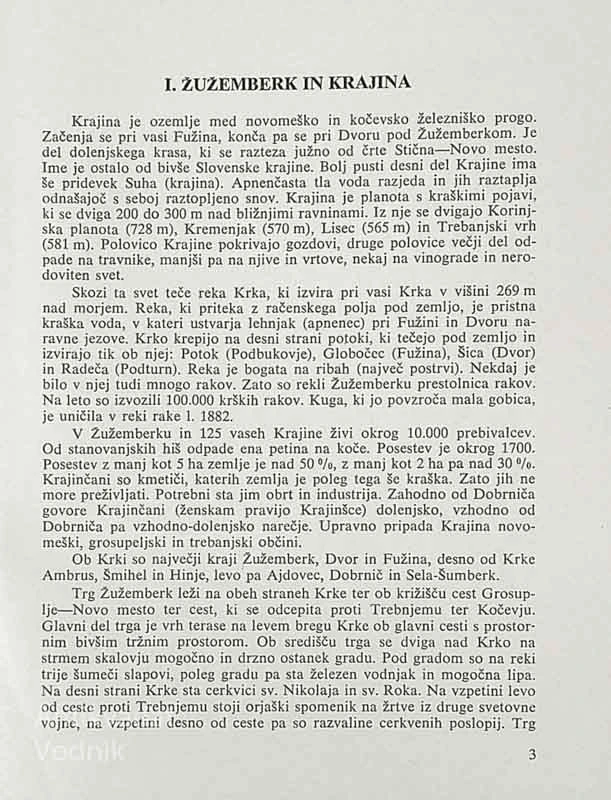 ZGODOVINA ŽUŽEMBERKA IN KRAJINE, Milan Valant