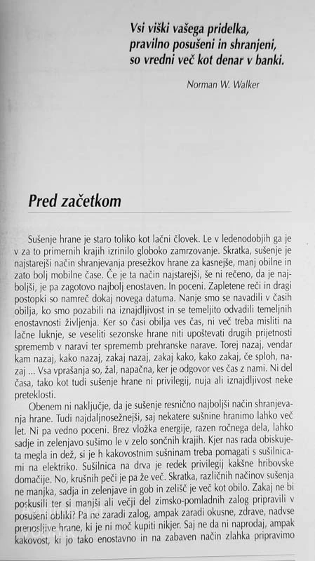 SUHO SADJE, ZELENJAVA, ZELIŠČA IN GOBE; SUŠENJE IN PRIPRAVA JEDI, Dario Cortese