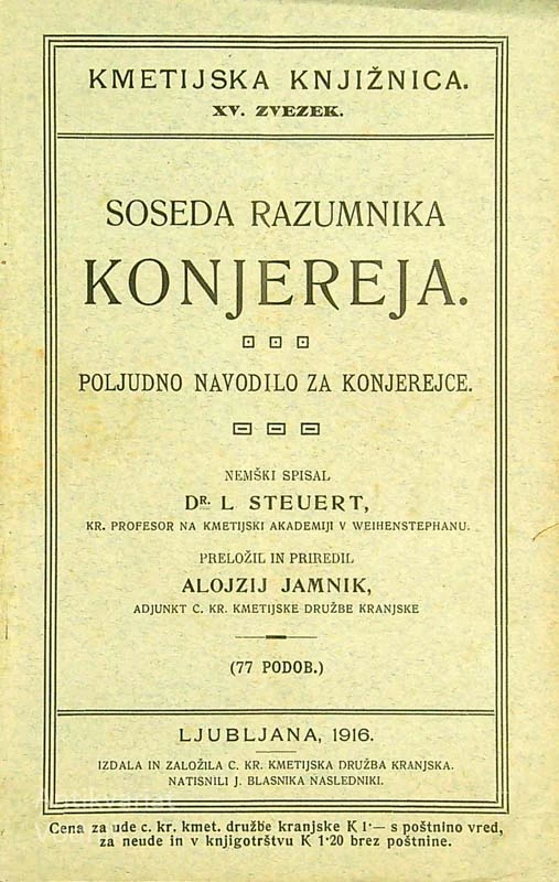 SOSEDA RAZUMNIKA; KONJEREJA, dr. L. Steuer