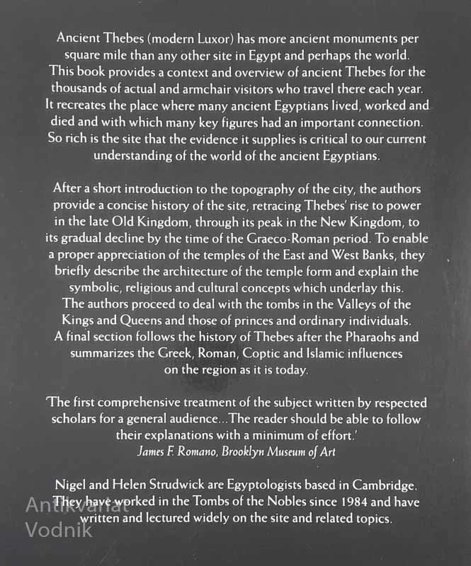 THEBES IN EGYPT, Nigel & Helen Strudwick