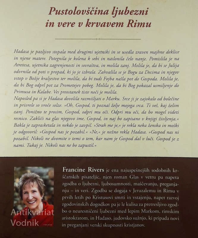 GLAS V VETRU, Francine Rivers