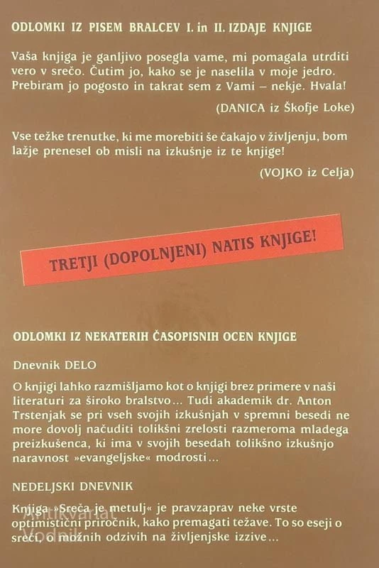 SREČA JE METULJ, Zvone Modrej