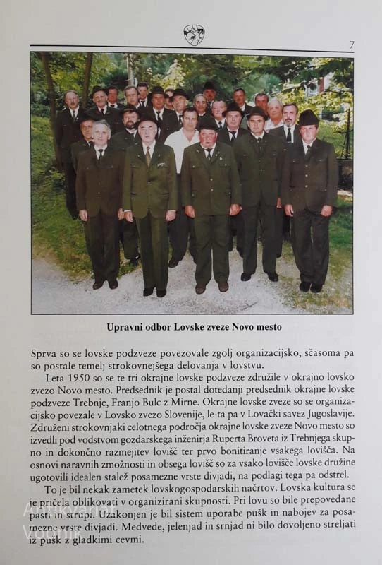 ZVEZA LOVSKIH DRUŽIN NOVO MESTO 1946-1996, uredil Ivo Kuljaj