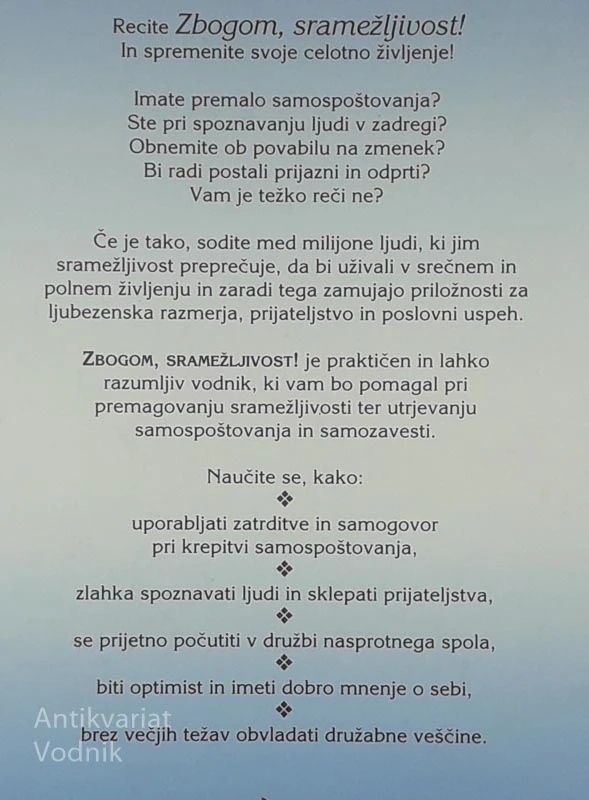 ZBOGOM SRAMEŽLJIVOST, Jean Ann Stevens