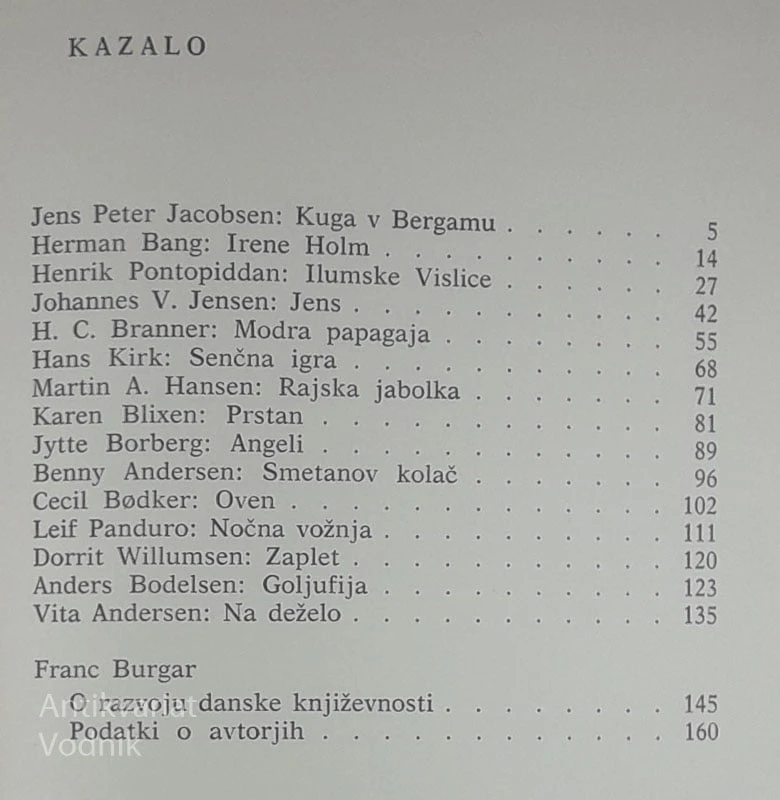 RAJSKA JABOLKA; DANSKE NOVELE
