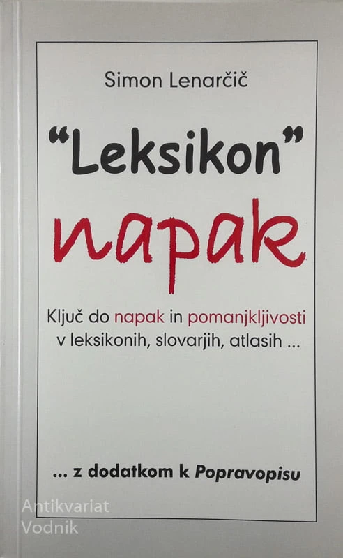 “LEKSIKON” NAPAK, Simon Lenarčič
