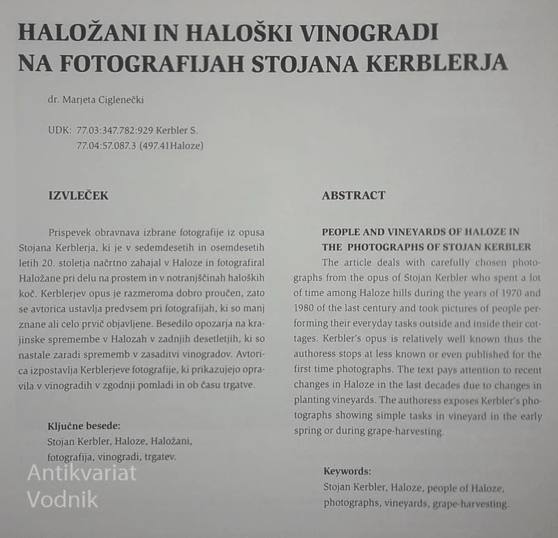 HALOZE, fotografije Stojan Kerbler