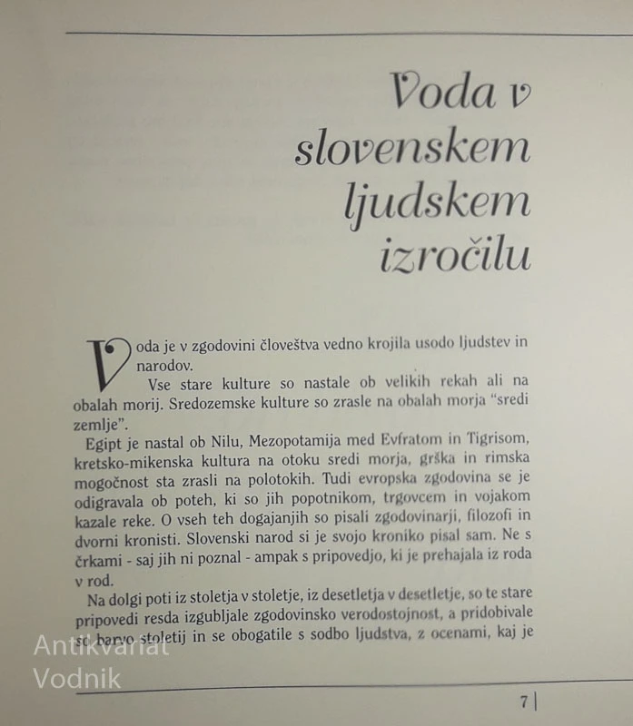 ČAR VODE V SLOVENSKEM LJUDSKEM, zbrala Dušica Kunaver