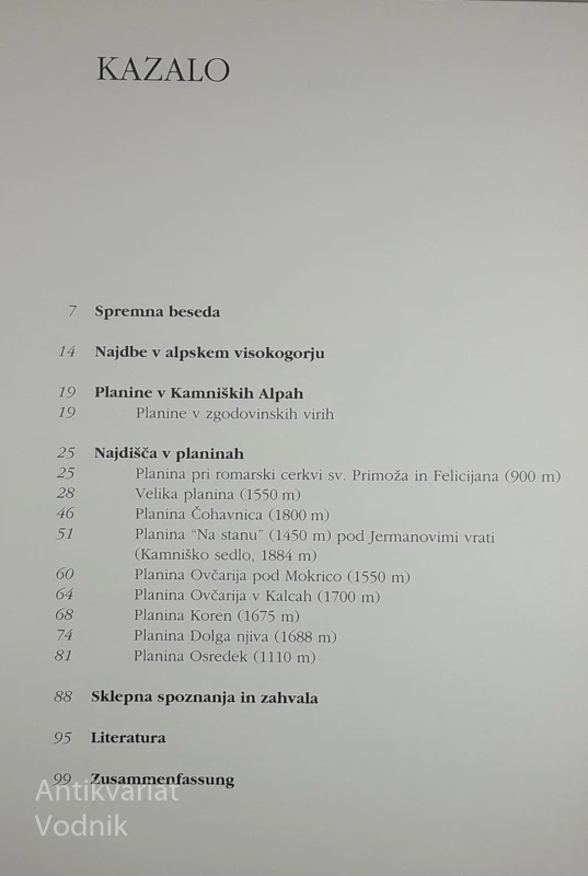 DAVNE SLEDI ČLOVEKA V KAMNIŠKIH ALPAH, Tone Cevc