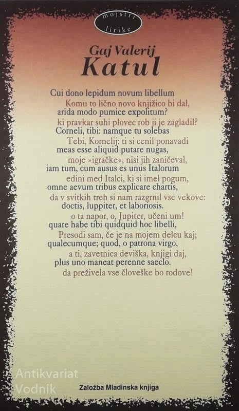 GAJ VALERIJ KATUL, zbral Marko Marinčič