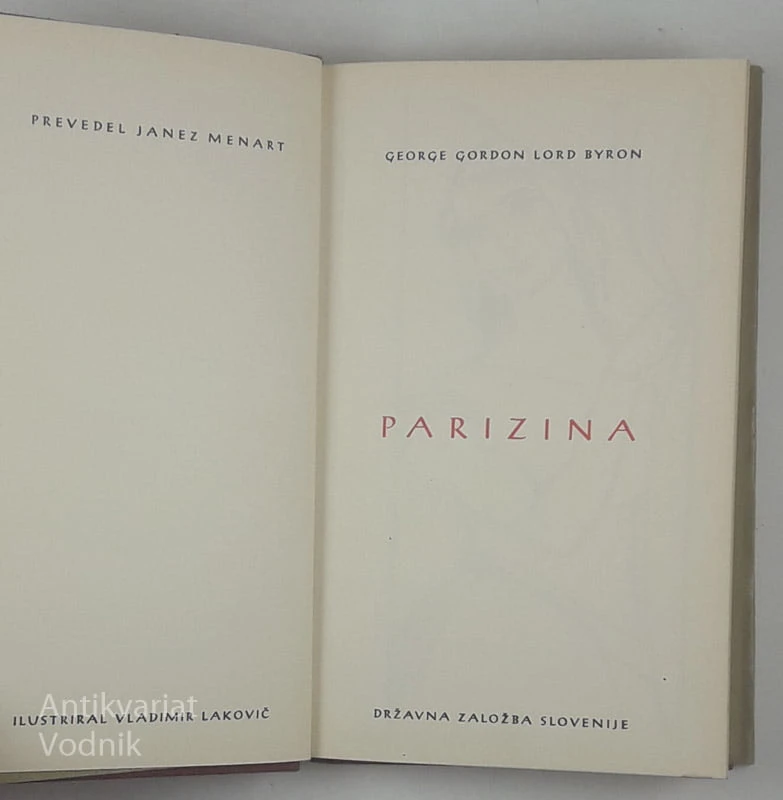 PARIZINA, George G. Lord Byron