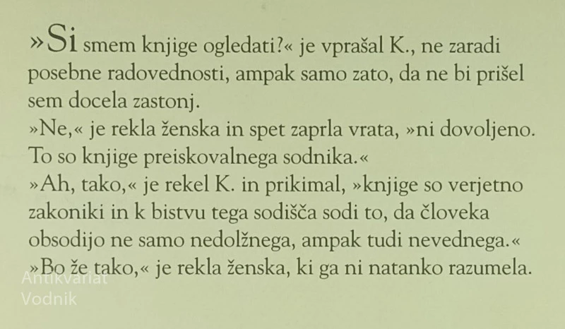PROCES, Franz Kafka