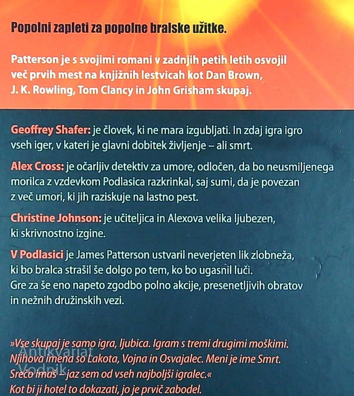 PODLASICA, James Patterson