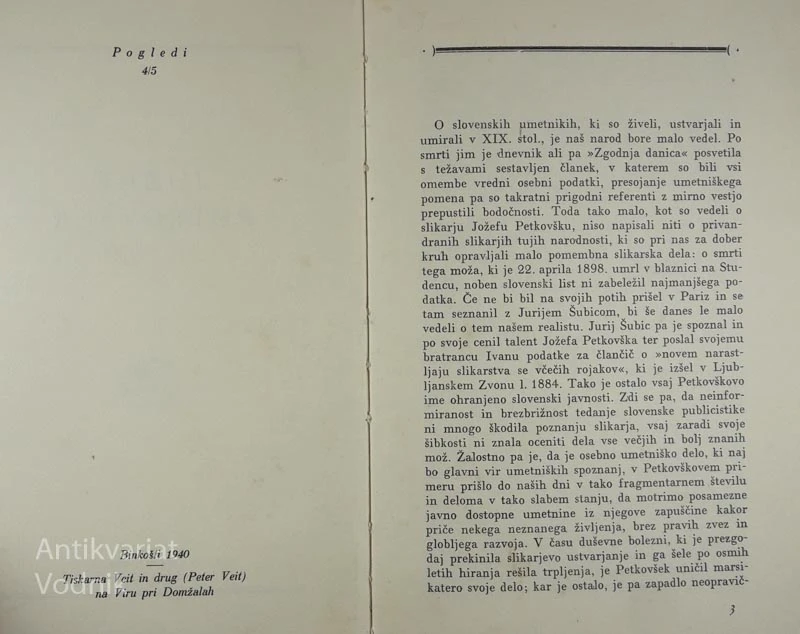 JOŽEF PETKOVŠEK, F. Mesenel