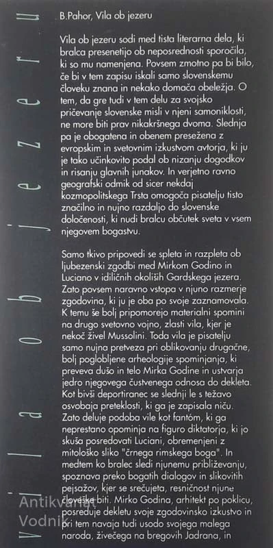 VILA OB JEZERU, Boris Pahor