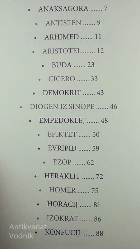 ZAKLADNICA ANTIČNE MODROSTI, Živa Viviana Doria