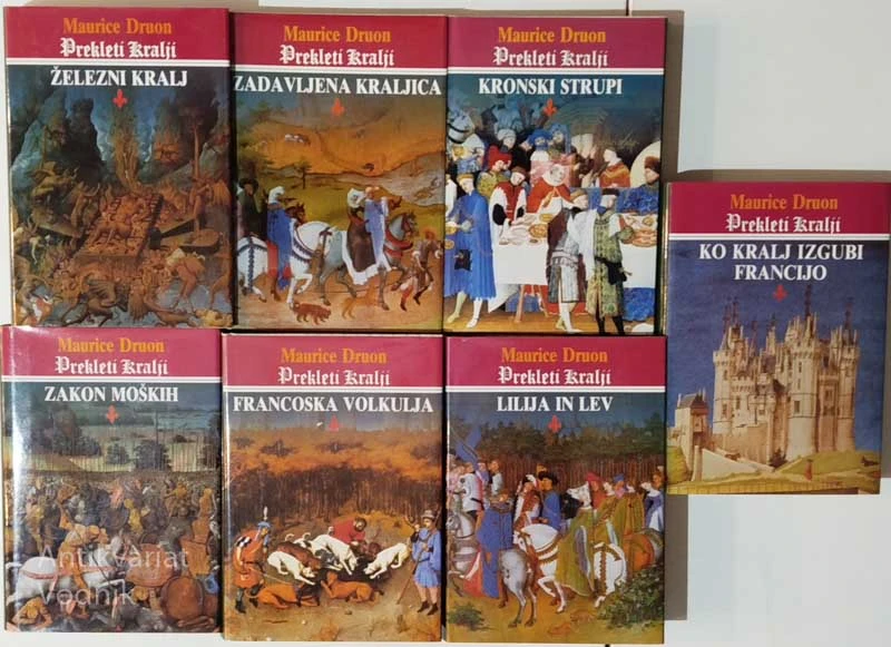 PREKLETI KRALJI, Maurice Druon (zbrika knjig 1 – 7)