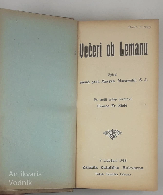 VEČERI OB LEMANU, prof. Maryan Morawski