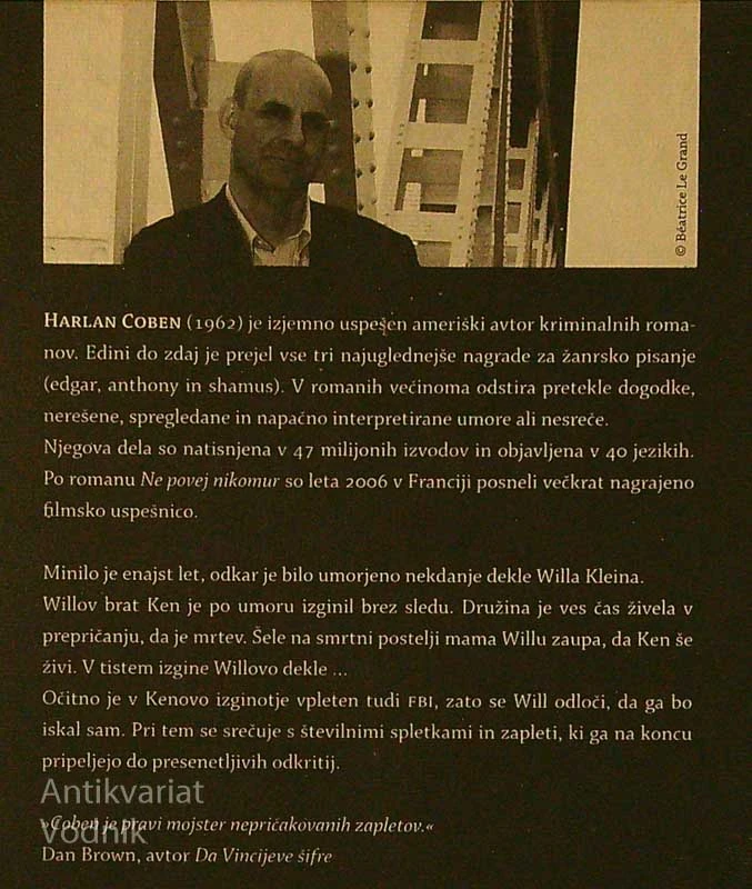 ODŠEL JE ZA VEDNO, Harlan Coben