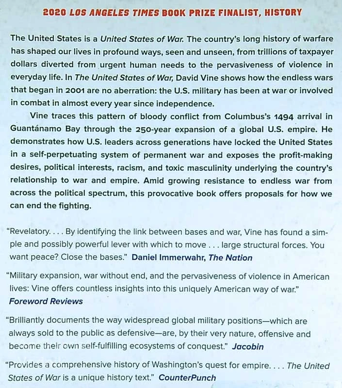 THE UNITED STATES OF WAR, David Vine