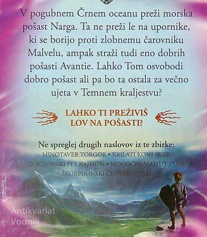 LOV NA POŠASTI; MORSKA POŠAST NARGA, Adam Blade