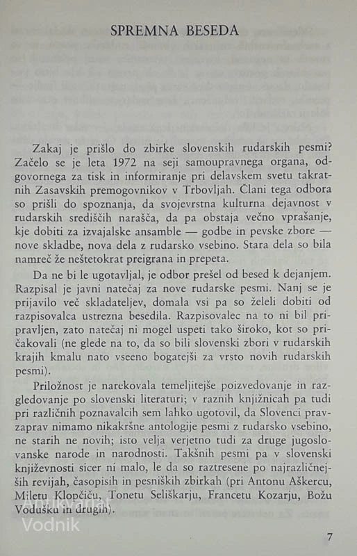 SLOVENSKE RUDARSKE PESMI, Tine Lenarčič