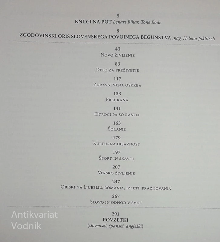 CVETOČI KLAS PELINA; SLOVENSKI BEGUNCI V AVSTRIJI PO LETU 1945, več avtorjev