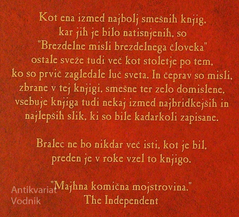 BREZDELNE MISLI BREZDELNEGA ČLOVEKA, Jarome Klapka Jerome