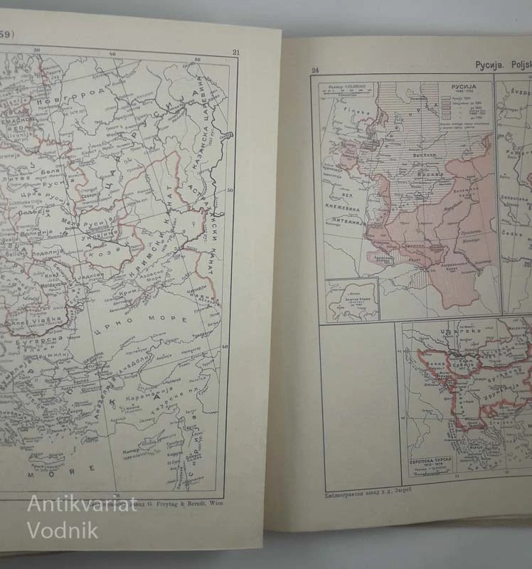 HISTORIČKI ATLAS ZA OPĆU I NARODNU HISTORIJU, St. Stanojević