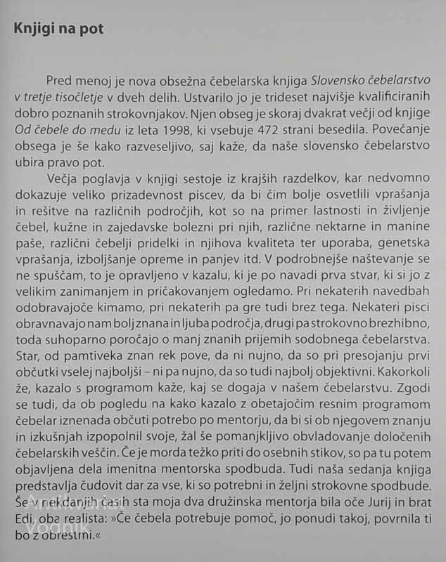 SLOVENSKO ČEBELARSTVO V TRETJE TISOČLETJE 1