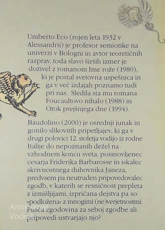 BAUDOLINO, Umberto Eco