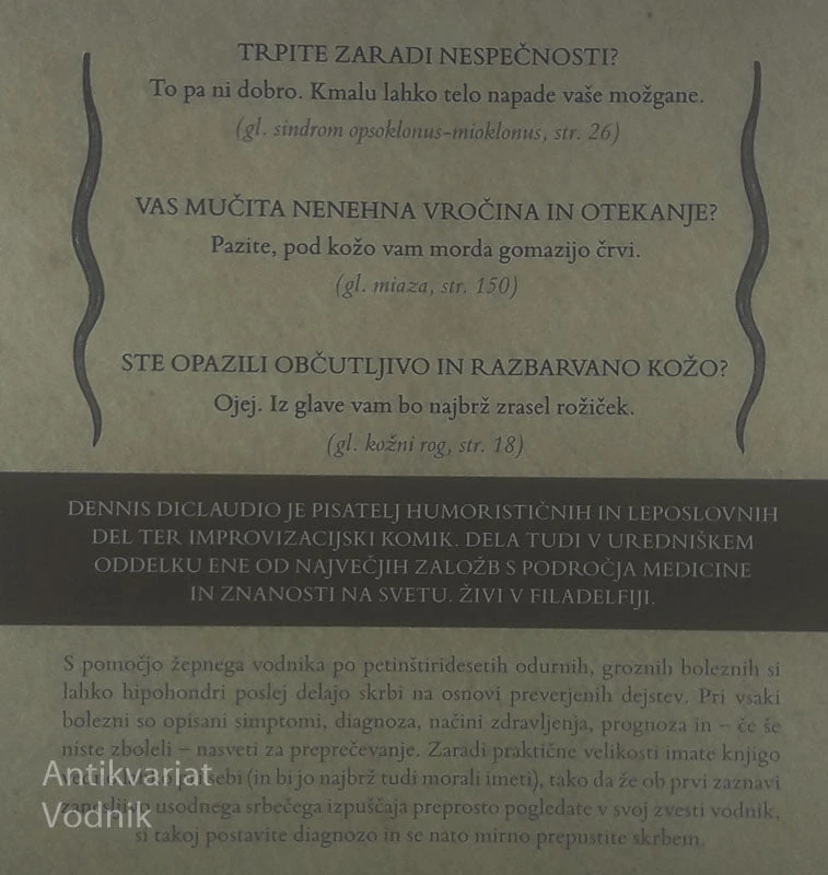 ŽEPNI VODNIK ZA HIPOHONDRE, Dennis Diclaudo