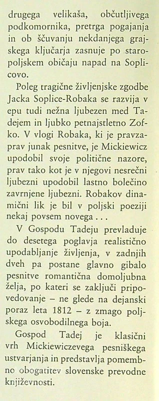 GOSPOD TADEJ, Adam Mickiewicz