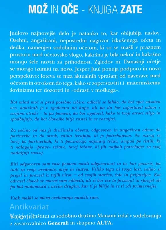 MOŽ IN OČE KNJIGA ZATE, Jesper Juul