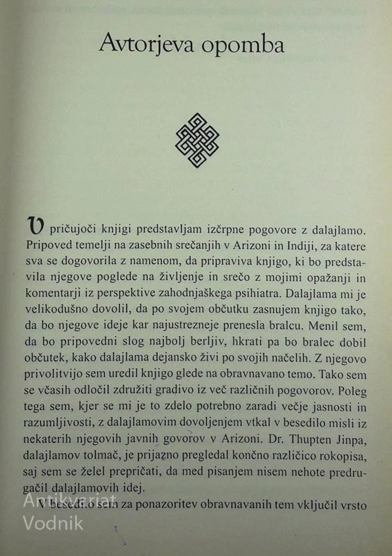NJEGOVA SVETOST DALAJLAMA: UMETNOST SREČE