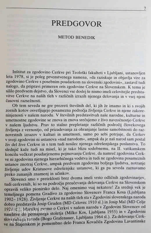 ZGODOVINA CERKVE NA SLOVENSKEM