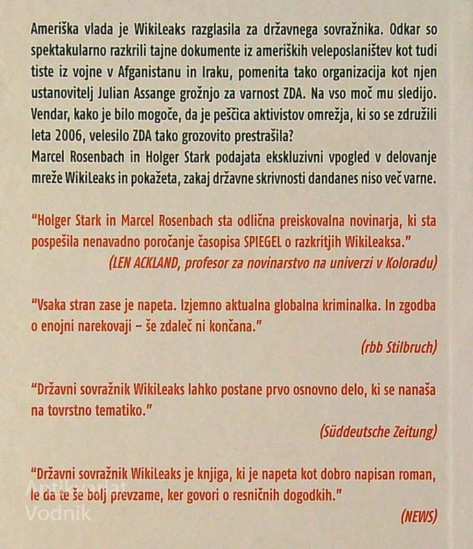 DRŽAVNI SOVRAŽNIK WIKILEAKS, Marcel Rosenbach in Holger Stark