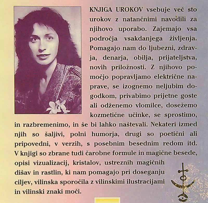 KNJIGA UROKOV, Marjetka Jeršek