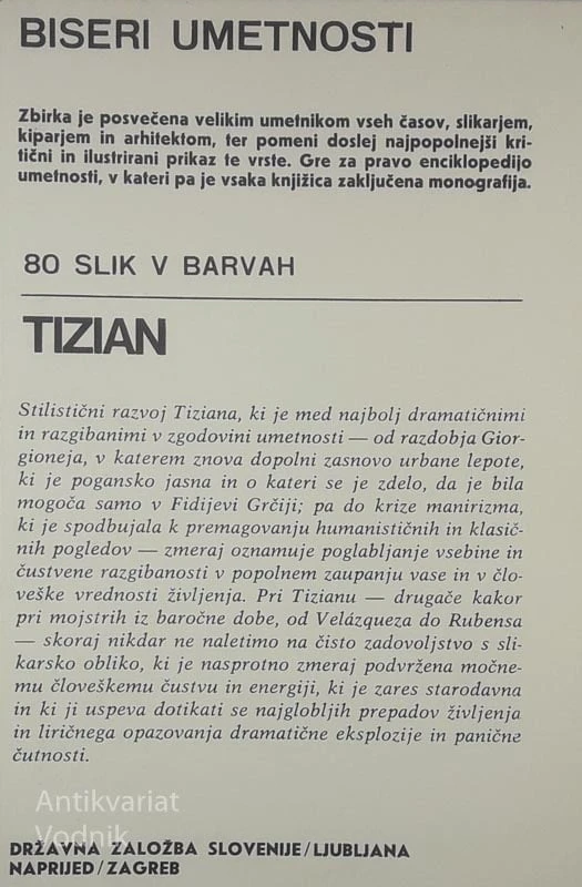 BISERI UMETNOSTI (1-10), več avtorjev