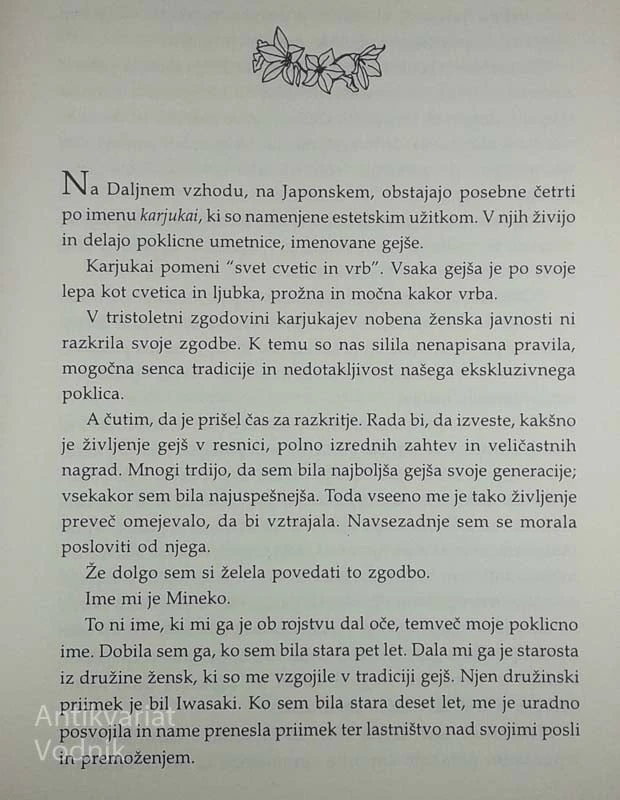 JAZ, GEJŠA, Mineko Iwasaki