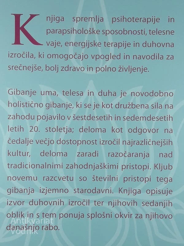 UM TELO DUH; Vodnik zdravilnih metod, ezoteričnega znanja in duhovnih tradicij