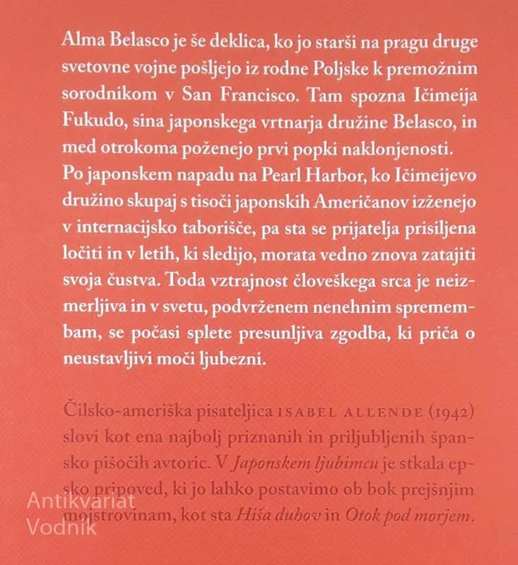 JAPONSKI LJUBIMEC, Isabel Allende